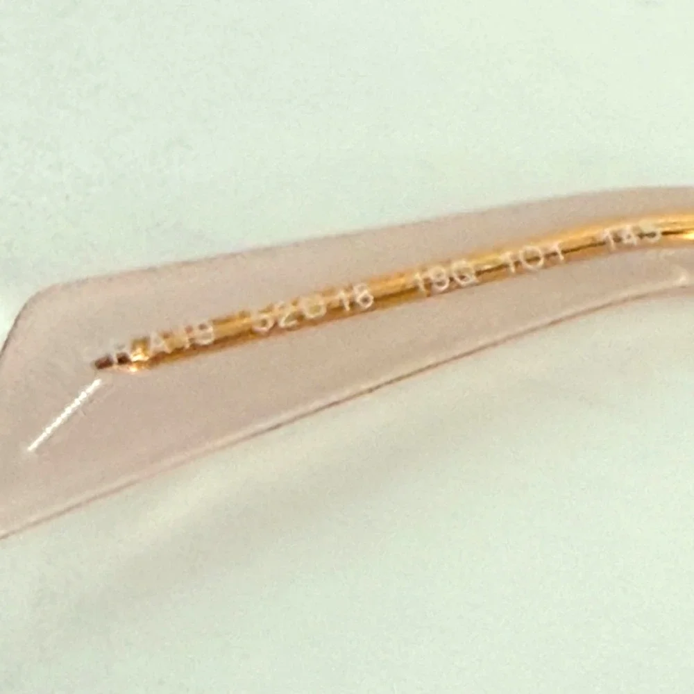 Prada Transparent Peach Pink Acetate Frame Eyeglasses PR AY19 19Q-101